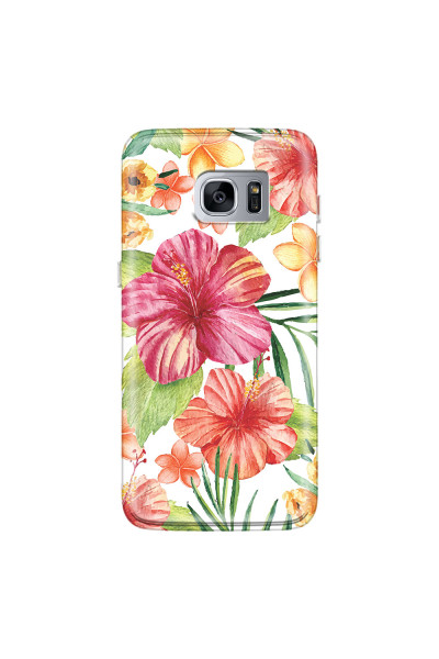 SAMSUNG - Galaxy S7 Edge - Soft Clear Case - Tropical Vibes