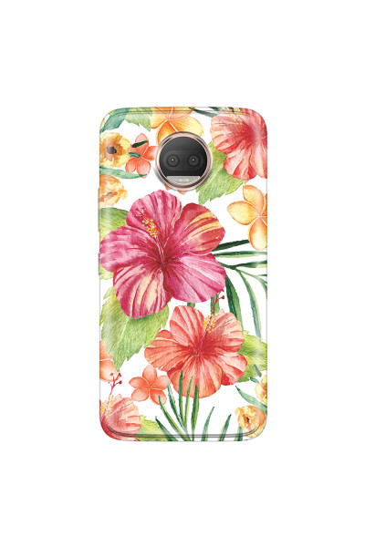 MOTOROLA by LENOVO - Moto G5s Plus - Soft Clear Case - Tropical Vibes