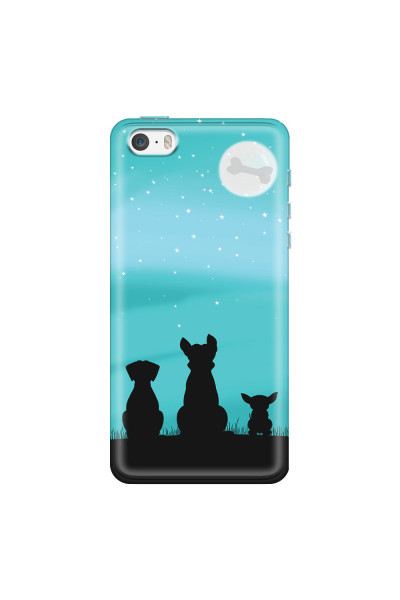 APPLE - iPhone 5S - Soft Clear Case - Dog's Desire Blue Sky
