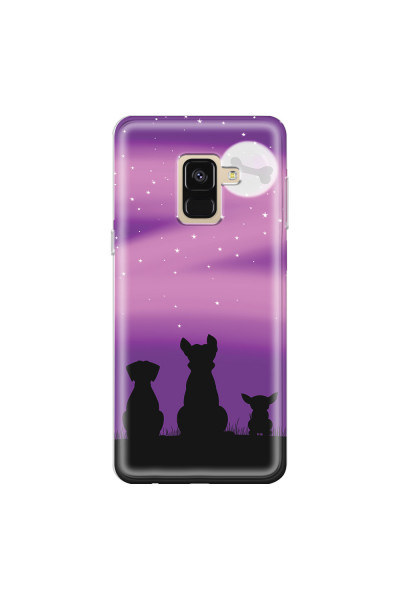 SAMSUNG - Galaxy A8 - Soft Clear Case - Dog's Desire Violet Sky
