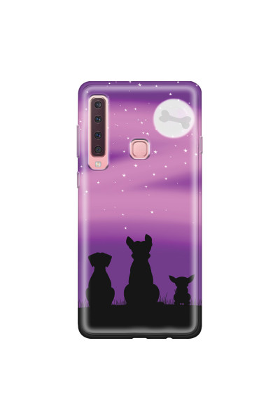 SAMSUNG - Galaxy A9 2018 - Soft Clear Case - Dog's Desire Violet Sky