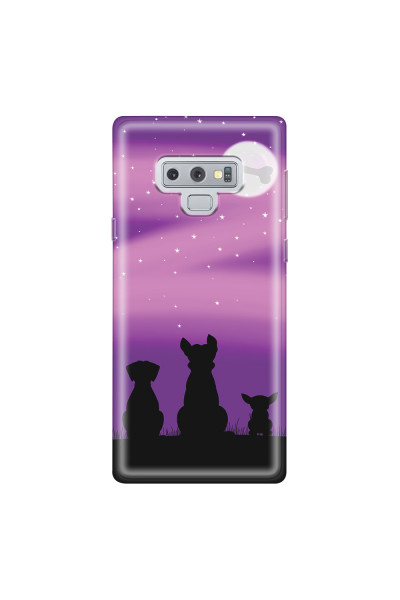 SAMSUNG - Galaxy Note 9 - Soft Clear Case - Dog's Desire Violet Sky