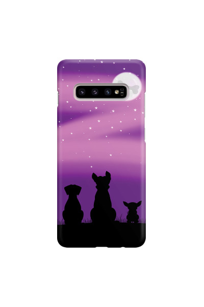 SAMSUNG - Galaxy S10 Plus - 3D Snap Case - Dog's Desire Violet Sky