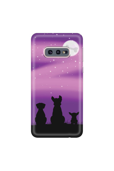 SAMSUNG - Galaxy S10e - Soft Clear Case - Dog's Desire Violet Sky