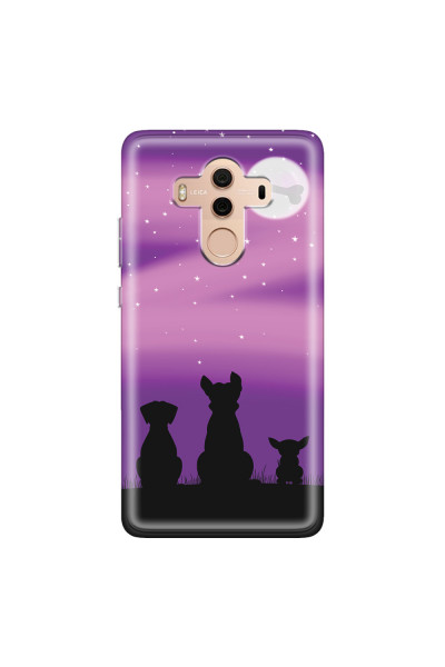 HUAWEI - Mate 10 Pro - Soft Clear Case - Dog's Desire Violet Sky