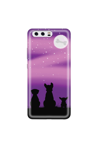 HUAWEI - P10 - Soft Clear Case - Dog's Desire Violet Sky