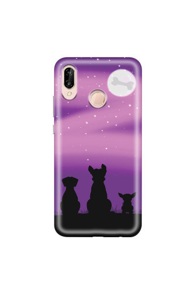 HUAWEI - P20 Lite - Soft Clear Case - Dog's Desire Violet Sky