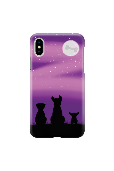 APPLE - iPhone X - 3D Snap Case - Dog's Desire Violet Sky