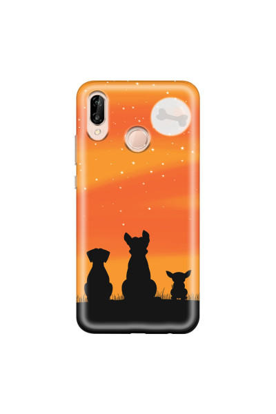 HUAWEI - P20 Lite - Soft Clear Case - Dog's Desire Orange Sky