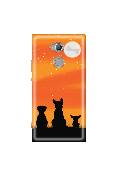 SONY - Sony XA2 Ultra - Soft Clear Case - Dog's Desire Orange Sky