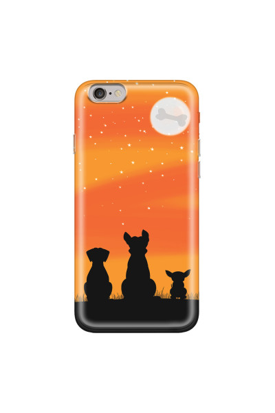 APPLE - iPhone 6S - Soft Clear Case - Dog's Desire Orange Sky