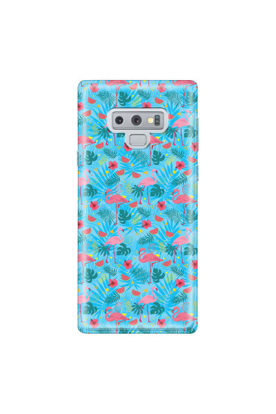 SAMSUNG - Galaxy Note 9 - Soft Clear Case - Tropical Flamingo IV