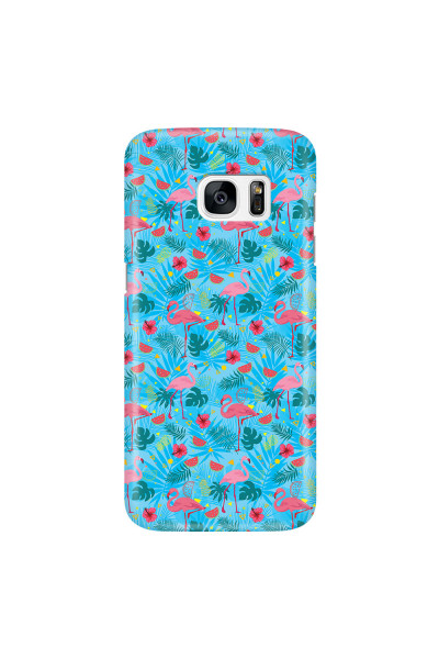 SAMSUNG - Galaxy S7 Edge - 3D Snap Case - Tropical Flamingo IV