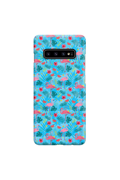 SAMSUNG - Galaxy S10 - 3D Snap Case - Tropical Flamingo IV
