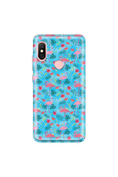XIAOMI - Redmi Note 6 Pro - Soft Clear Case - Tropical Flamingo IV