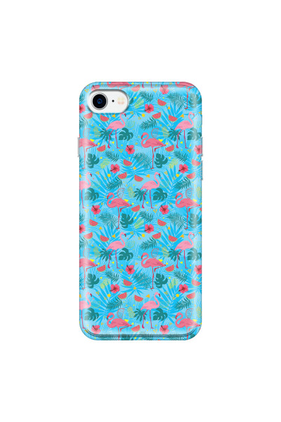 APPLE - iPhone 7 - Soft Clear Case - Tropical Flamingo IV