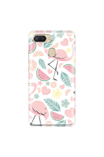 XIAOMI - Redmi 6 - Soft Clear Case - Tropical Flamingo III