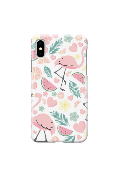 APPLE - iPhone X - 3D Snap Case - Tropical Flamingo III