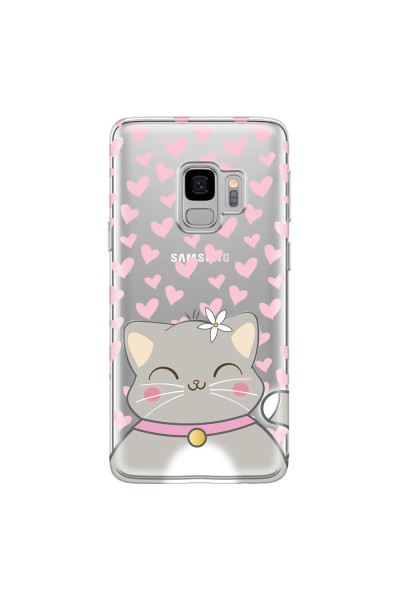 SAMSUNG - Galaxy S9 - Soft Clear Case - Kitty