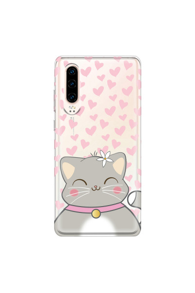 HUAWEI - P30 - Soft Clear Case - Kitty