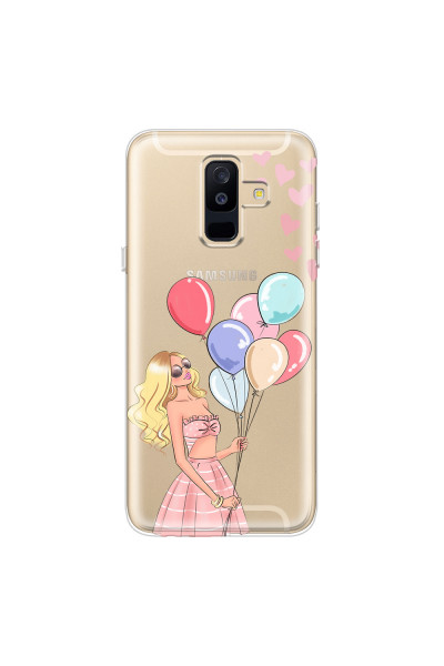 SAMSUNG - Galaxy A6 Plus - Soft Clear Case - Balloon Party