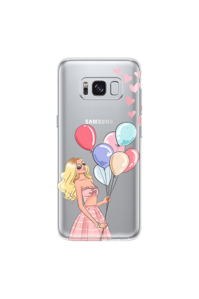 SAMSUNG - Galaxy S8 Plus - Soft Clear Case - Balloon Party