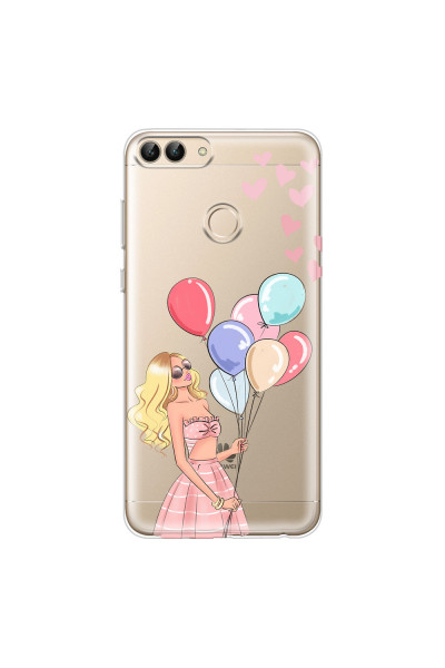 HUAWEI - P Smart 2018 - Soft Clear Case - Balloon Party