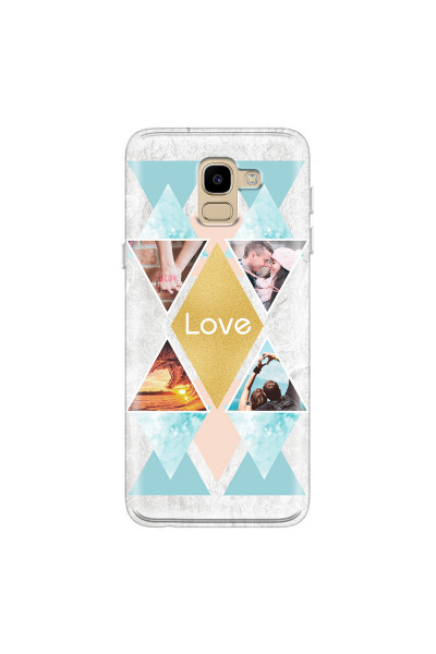 SAMSUNG - Galaxy J6 - Soft Clear Case - Triangle Love Photo