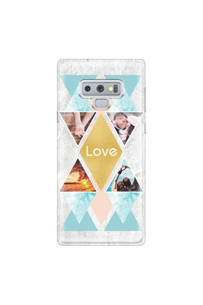 SAMSUNG - Galaxy Note 9 - Soft Clear Case - Triangle Love Photo