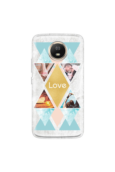 MOTOROLA by LENOVO - Moto G5s - Soft Clear Case - Triangle Love Photo