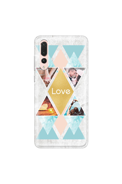 HUAWEI - P20 Pro - Soft Clear Case - Triangle Love Photo