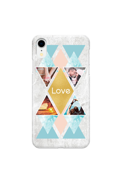 APPLE - iPhone XR - 3D Snap Case - Triangle Love Photo