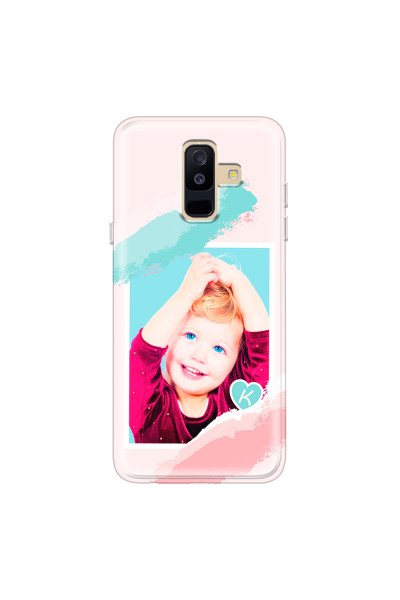 SAMSUNG - Galaxy A6 Plus - Soft Clear Case - Kids Initial Photo