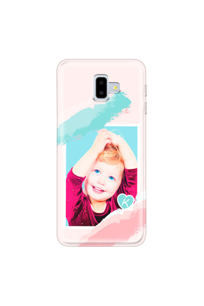 SAMSUNG - Galaxy J6 Plus - Soft Clear Case - Kids Initial Photo