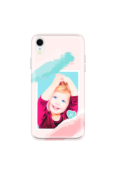 APPLE - iPhone XR - Soft Clear Case - Kids Initial Photo