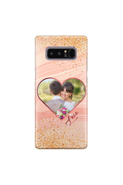 Shop by Style - Custom Photo Cases - SAMSUNG - Galaxy Note 8 - 3D Snap Case - Glitter Love Heart Photo