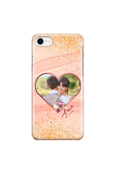 APPLE - iPhone 7 - 3D Snap Case - Glitter Love Heart Photo