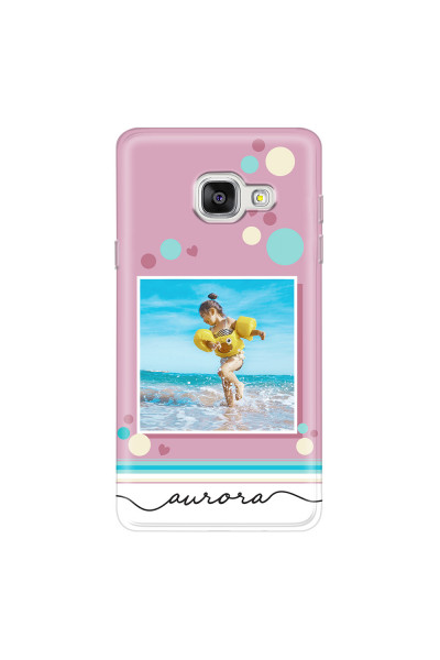 SAMSUNG - Galaxy A3 2017 - Soft Clear Case - Cute Dots Photo Case