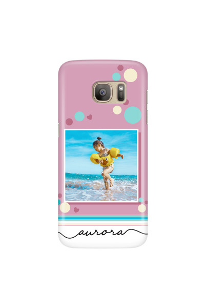 SAMSUNG - Galaxy S7 - 3D Snap Case - Cute Dots Photo Case