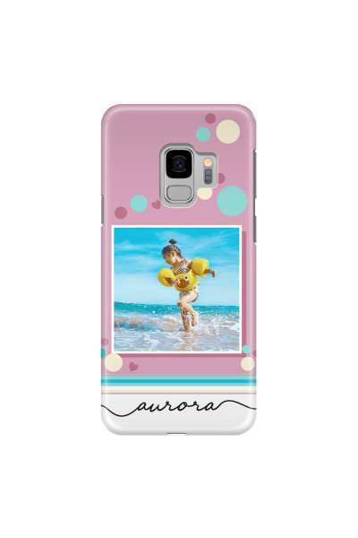 SAMSUNG - Galaxy S9 - 3D Snap Case - Cute Dots Photo Case