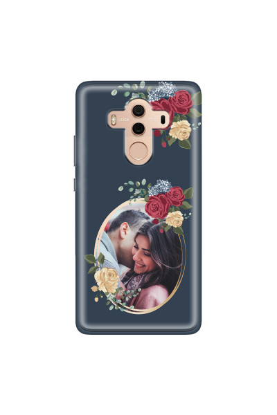HUAWEI - Mate 10 Pro - Soft Clear Case - Blue Floral Mirror Photo