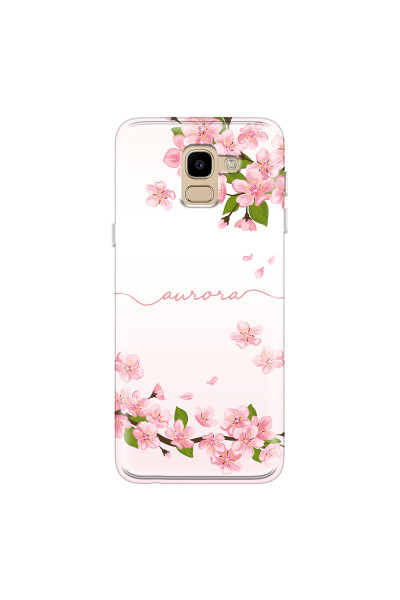 SAMSUNG - Galaxy J6 - Soft Clear Case - Sakura Handwritten