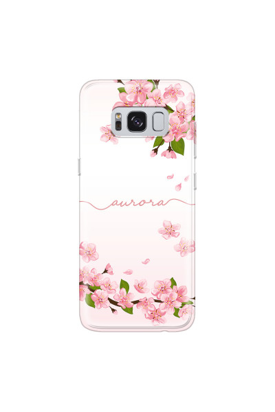 SAMSUNG - Galaxy S8 Plus - Soft Clear Case - Sakura Handwritten