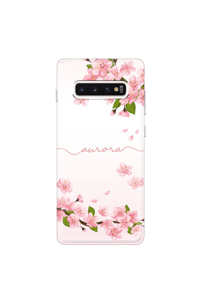 SAMSUNG - Galaxy S10 Plus - Soft Clear Case - Sakura Handwritten
