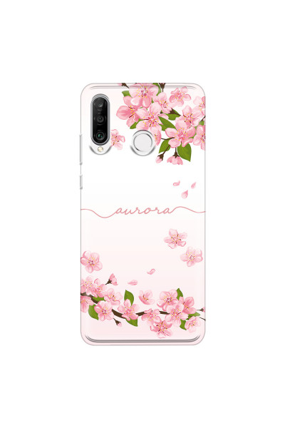 HUAWEI - P30 Lite - Soft Clear Case - Sakura Handwritten