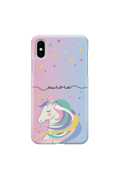 APPLE - iPhone X - 3D Snap Case - Pink Unicorn Handwritten