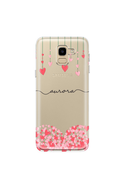 SAMSUNG - Galaxy J6 - Soft Clear Case - Love Hearts Strings