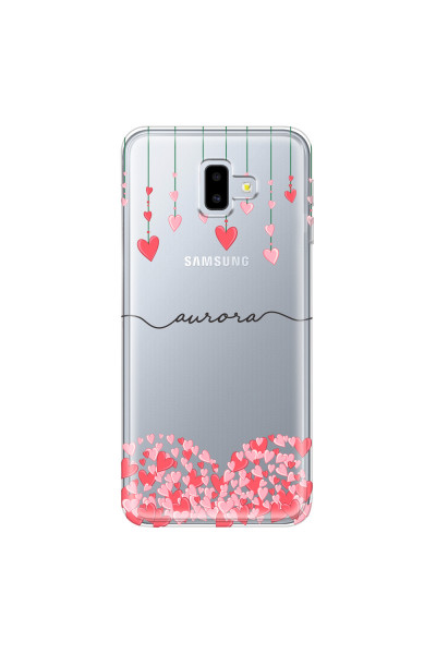 SAMSUNG - Galaxy J6 Plus - Soft Clear Case - Love Hearts Strings