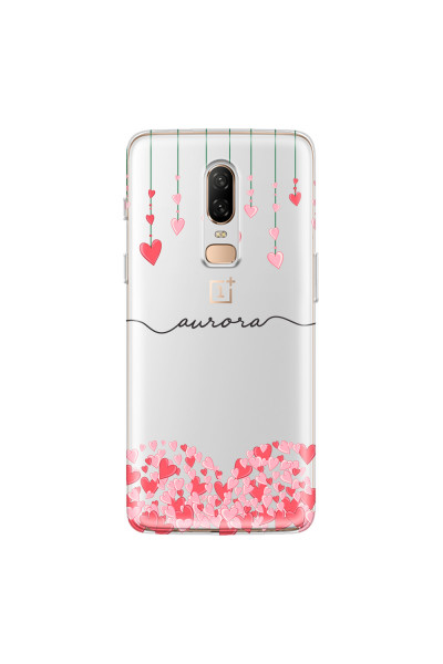 ONEPLUS - OnePlus 6 - Soft Clear Case - Love Hearts Strings