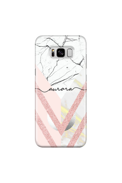 SAMSUNG - Galaxy S8 - 3D Snap Case - Glitter Marble Handwritten